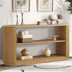 58.9  Modern Entryway Console Table, Slim Sofa Table with Open Shelf for Multi-Functional Use