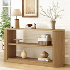 58.9  Modern Entryway Console Table, Slim Sofa Table with Open Shelf for Multi-Functional Use