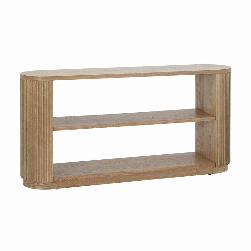 58.9  Modern Entryway Console Table, Slim Sofa Table with Open Shelf for Multi-Functional Use
