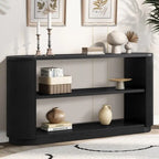 58.9  Modern Entryway Console Table, Slim Sofa Table with Open Shelf for Multi-Functional Use