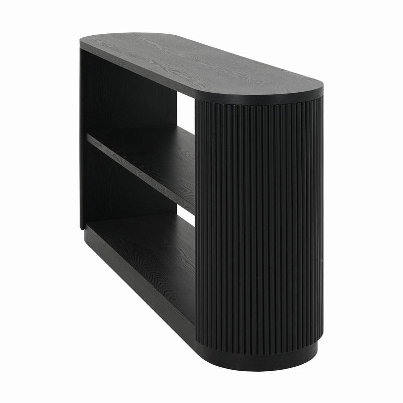 58.9  Modern Entryway Console Table, Slim Sofa Table with Open Shelf for Multi-Functional Use