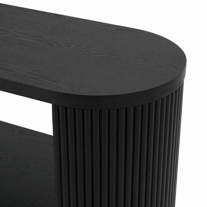 58.9  Modern Entryway Console Table, Slim Sofa Table with Open Shelf for Multi-Functional Use