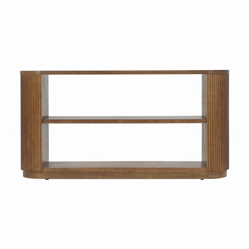 58.9  Modern Entryway Console Table, Slim Sofa Table with Open Shelf for Multi-Functional Use