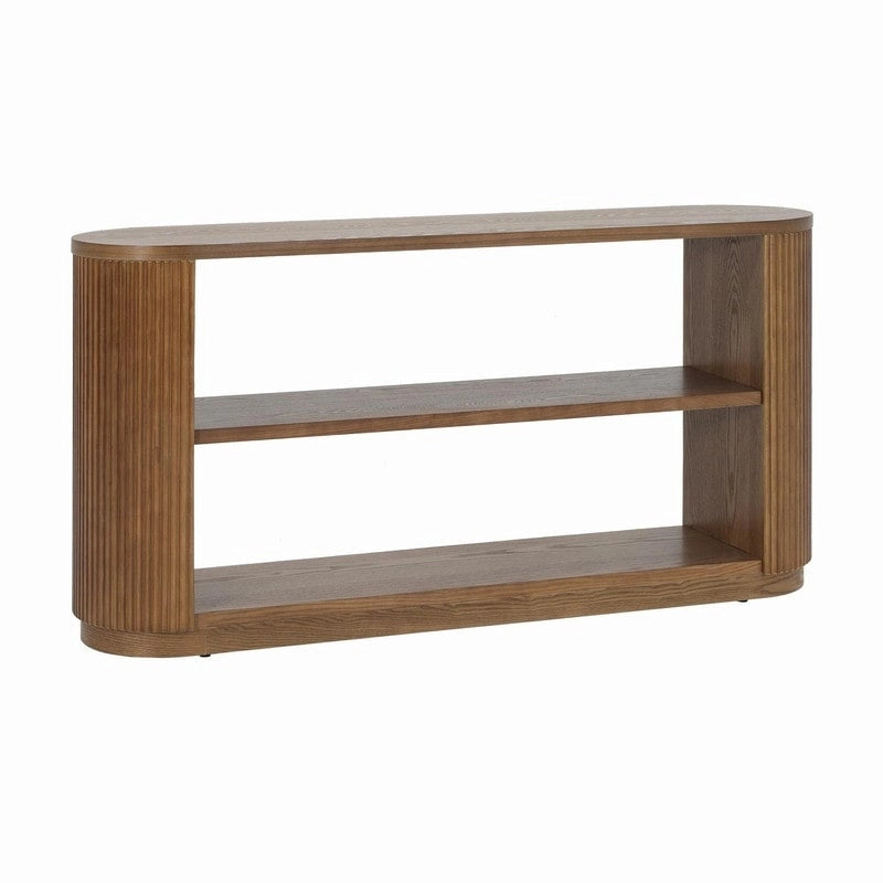 58.9  Modern Entryway Console Table, Slim Sofa Table with Open Shelf for Multi-Functional Use
