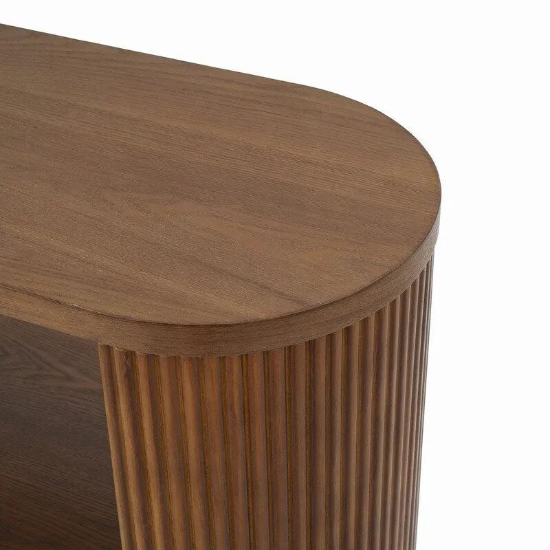 58.9  Modern Entryway Console Table, Slim Sofa Table with Open Shelf for Multi-Functional Use