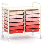 12-Drawer Rolling Storage Cart Mobile Utility Cart on Wheels