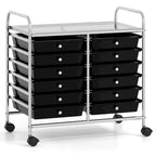 12-Drawer Rolling Storage Cart Mobile Utility Cart on Wheels