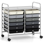 12-Drawer Rolling Storage Cart Mobile Utility Cart on Wheels
