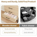 4+2 Drawer Tall Freestanding Dresser for Bedroom