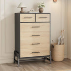 4+2 Drawer Tall Freestanding Dresser for Bedroom