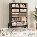 4+2 Drawer Tall Freestanding Dresser for Bedroom