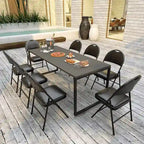 Costway 2/4/8/10/12 PCS Folding Padded Party Chairs with Metal Frame