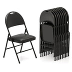 Costway 2/4/8/10/12 PCS Folding Padded Party Chairs with Metal Frame