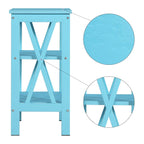 Modern Nightstand with 3-Tier Storage Shelves, Nightstands Set of 2