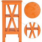 Modern Nightstand with 3-Tier Storage Shelves, Nightstands Set of 2