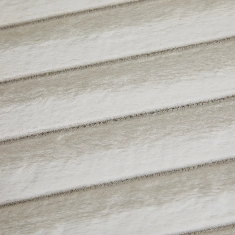 22.05 Wide Upholstered Round Pouf Ottoman Foot Rest with Black Metal Legs