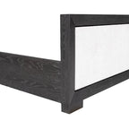 Furniture of America Durem II Modern Classic Solid Wood Fabric Panel Bed