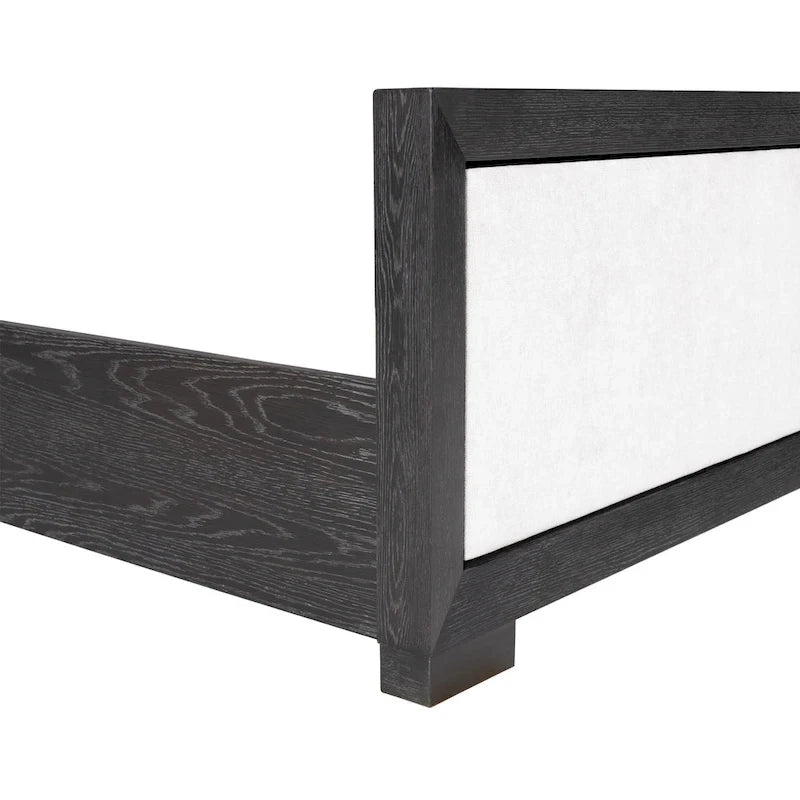 Furniture of America Durem II Modern Classic Solid Wood Fabric Panel Bed