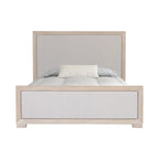 Furniture of America Durem II Modern Classic Solid Wood Fabric Panel Bed