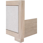 Furniture of America Durem II Modern Classic Solid Wood Fabric Panel Bed