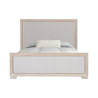 Furniture of America Durem II Modern Classic Solid Wood Fabric Panel Bed