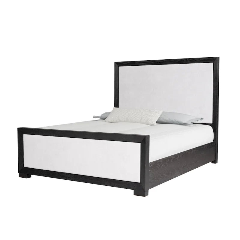 Furniture of America Durem II Modern Classic Solid Wood Fabric Panel Bed