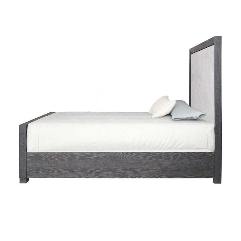 Furniture of America Durem II Modern Classic Solid Wood Fabric Panel Bed