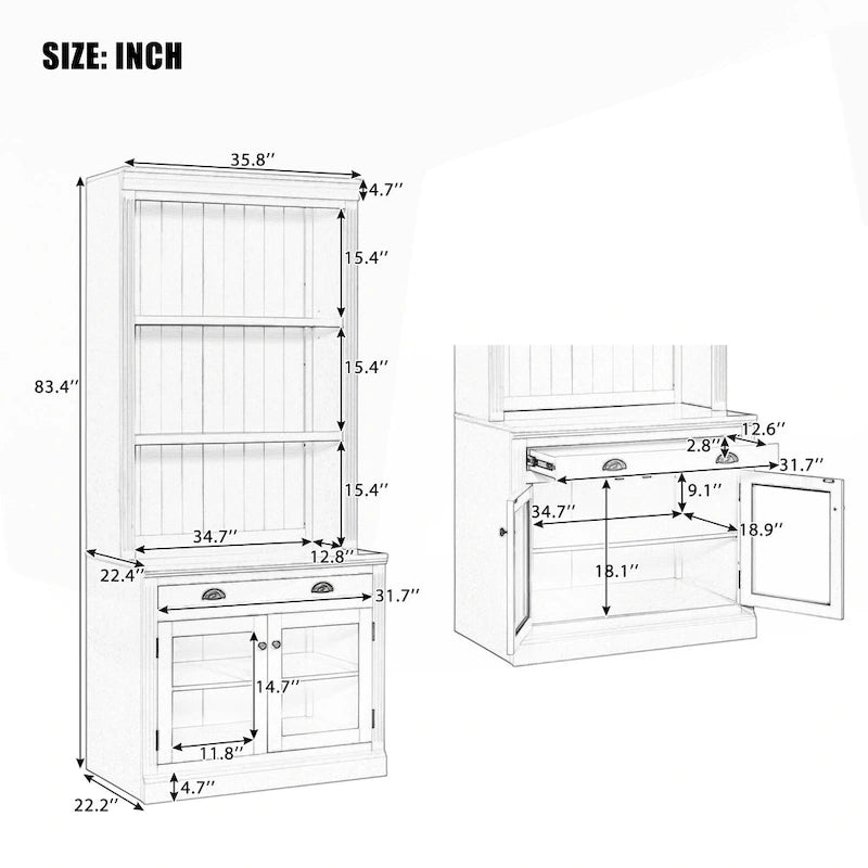 Versatile Tall Bookshelf with LED Lighting and Multiple Storage Options for Home