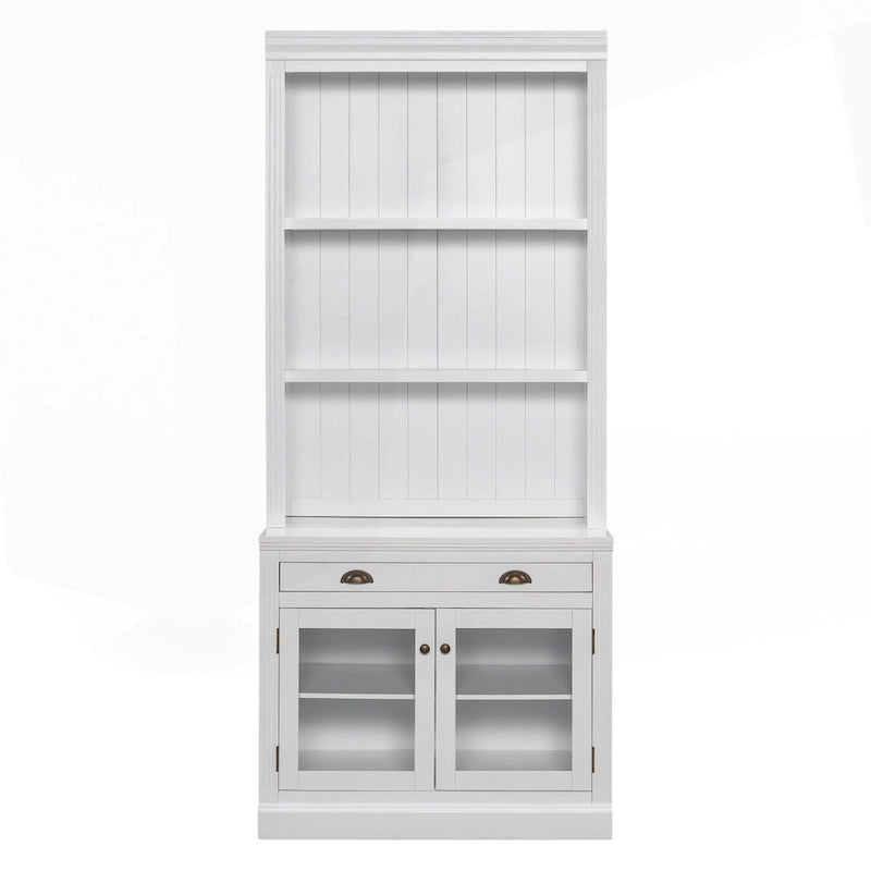 Versatile Tall Bookshelf with LED Lighting and Multiple Storage Options for Home