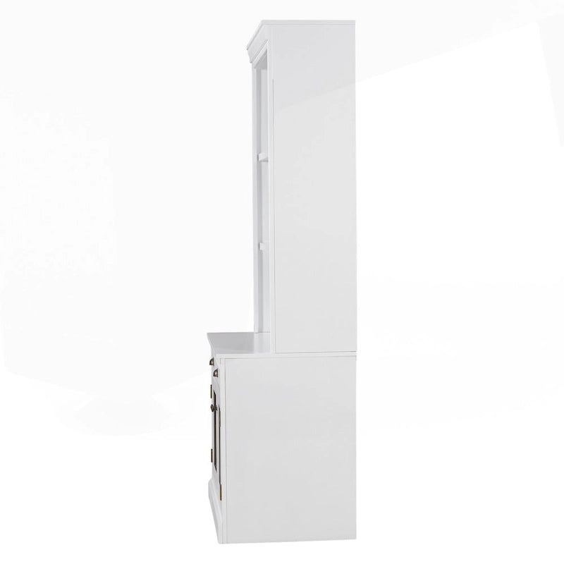 Versatile Tall Bookshelf with LED Lighting and Multiple Storage Options for Home