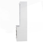 Versatile Tall Bookshelf with LED Lighting and Multiple Storage Options for Home