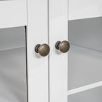 Versatile Tall Bookshelf with LED Lighting and Multiple Storage Options for Home