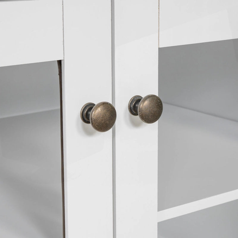 Versatile Tall Bookshelf with LED Lighting and Multiple Storage Options for Home