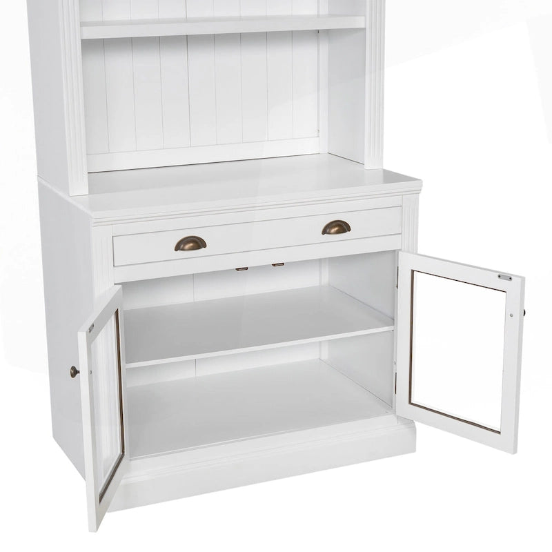 Versatile Tall Bookshelf with LED Lighting and Multiple Storage Options for Home