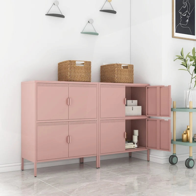 Versatile Metal Storage Locker for Home and Office, Meeting Various Storage Demands