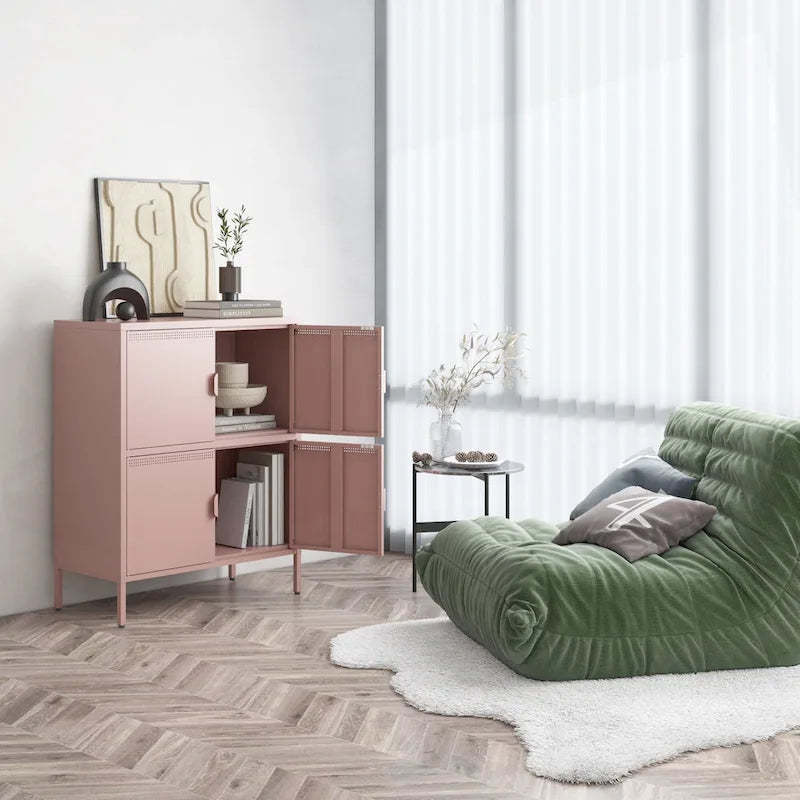 Versatile Metal Storage Locker for Home and Office, Meeting Various Storage Demands