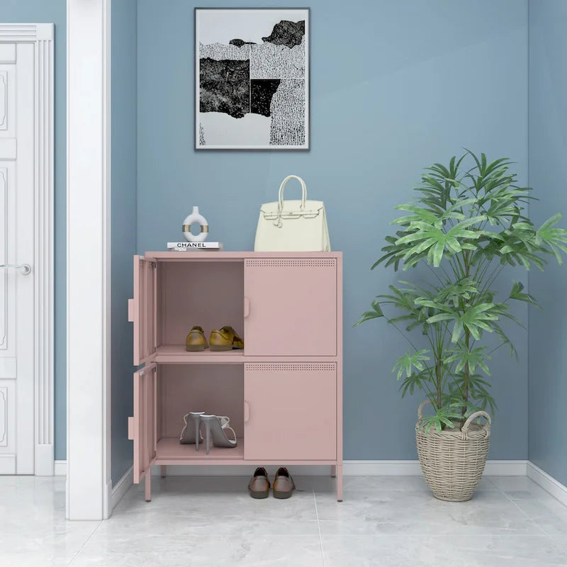 Versatile Metal Storage Locker for Home and Office, Meeting Various Storage Demands