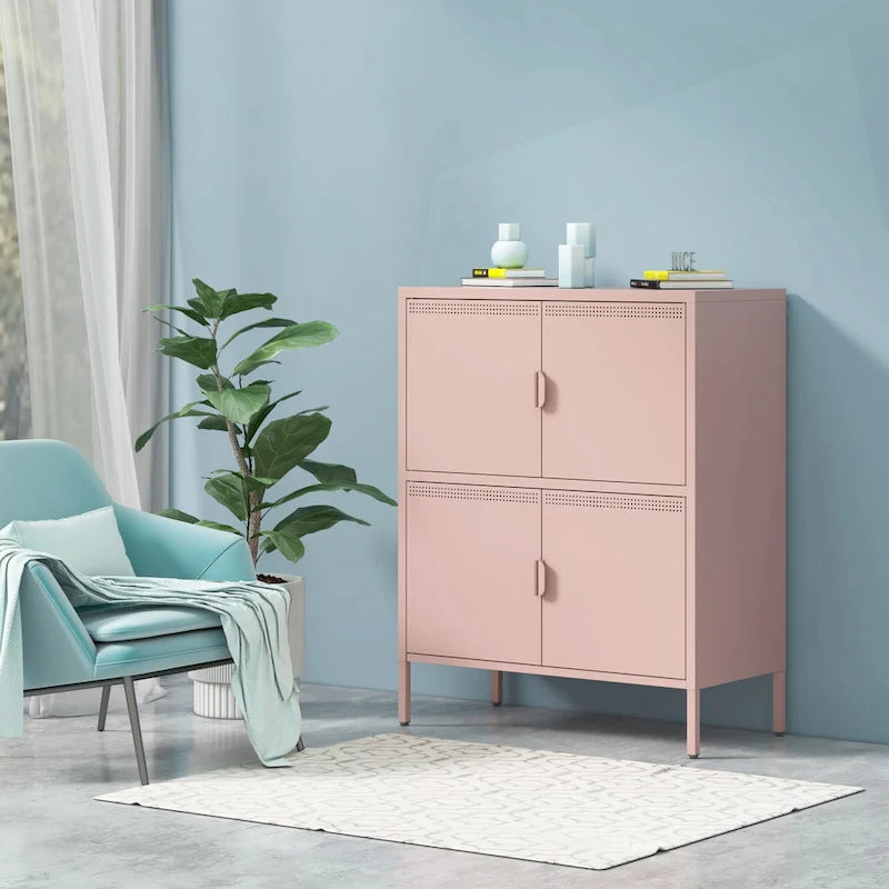 Versatile Metal Storage Locker for Home and Office, Meeting Various Storage Demands