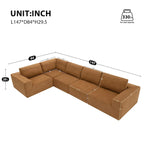 147  Modular Sectional Sofa,L Shaped Wide Seat Couch,Free Combination
