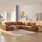 147  Modular Sectional Sofa,L Shaped Wide Seat Couch,Free Combination