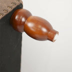 Suede Fabric Club Chair With Wood Legs