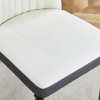 Stylish High Back Dining Chair Set for Various Rooms, PU Material Enhanced