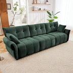 Modern 3-Seater Tufted Sofa Couch with Pillows