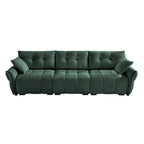 Modern 3-Seater Tufted Sofa Couch with Pillows