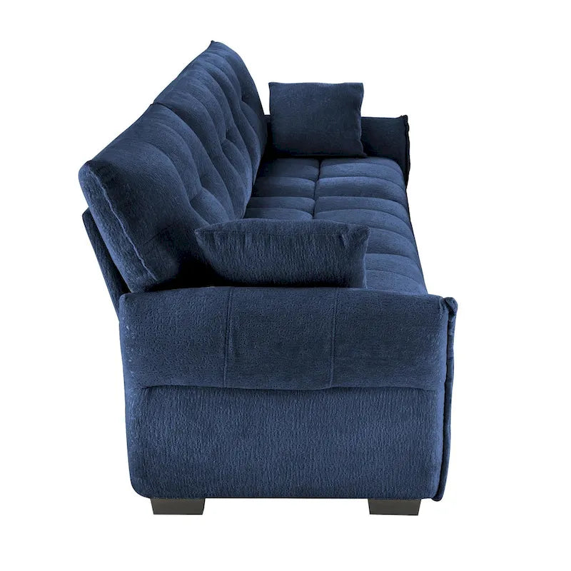 Modern 3-Seater Tufted Sofa Couch with Pillows