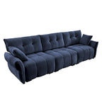 Modern 3-Seater Tufted Sofa Couch with Pillows