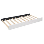 Beige Full Size Linen Platform Bed with Brick Pattern Headboard, Trundle, and Storage Drawers