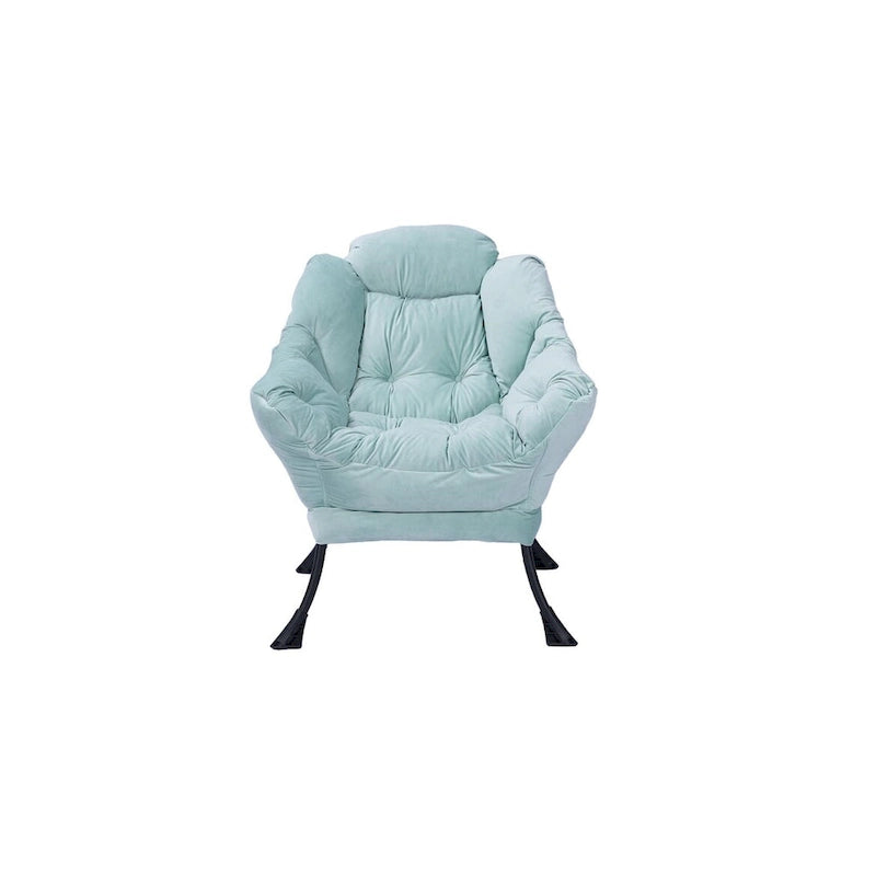 Green 22.35  Tufted Lounge Chair with Side Pocket