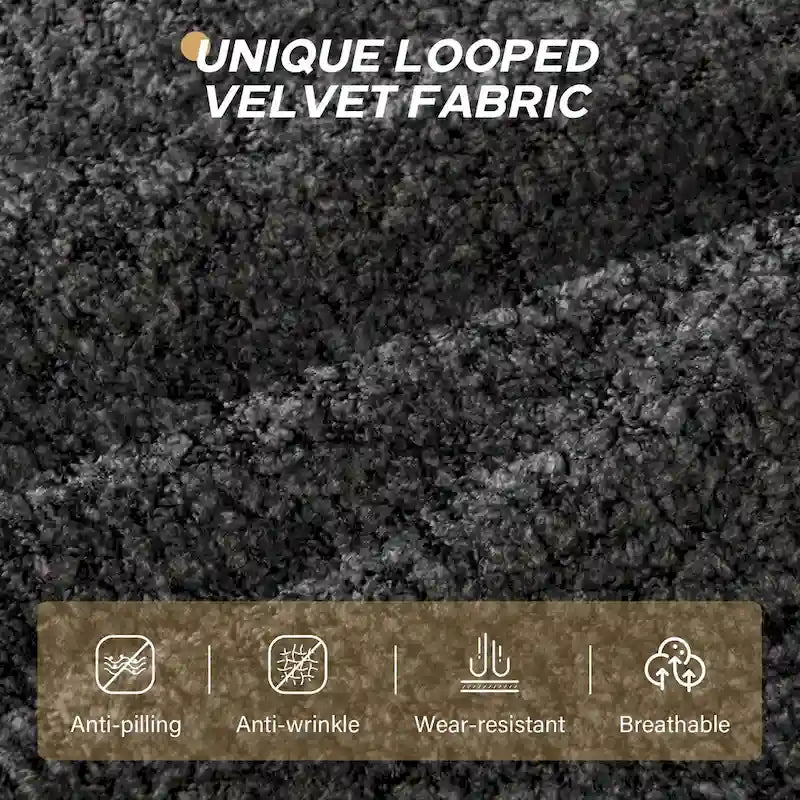 103  Fabric Modular Sectional Sofa with Deep Seats, L-Shaped Cloud Couch and Chaise, No Assembly Required