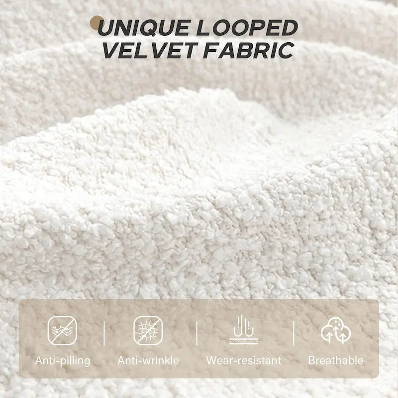 103  Fabric Modular Sectional Sofa with Deep Seats, L-Shaped Cloud Couch and Chaise, No Assembly Required